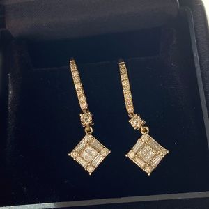 1carat diamond earrings